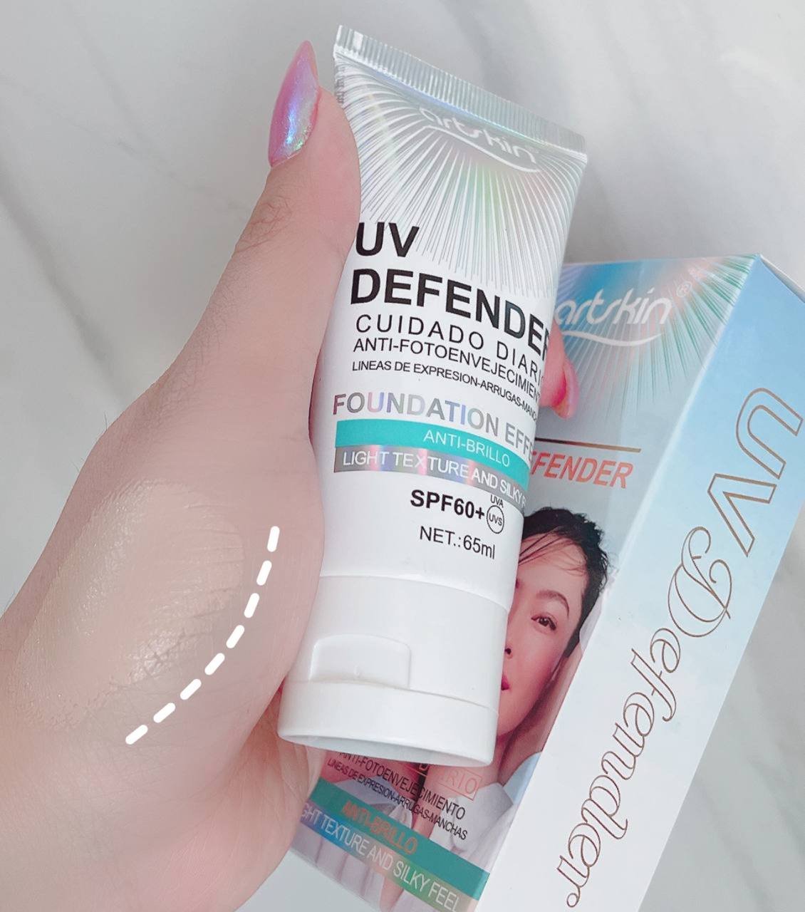 ضدآفتاب کرم پودری ضد آفتاب رنگی spf60 ضدافتاب حاوی ویتامین سی