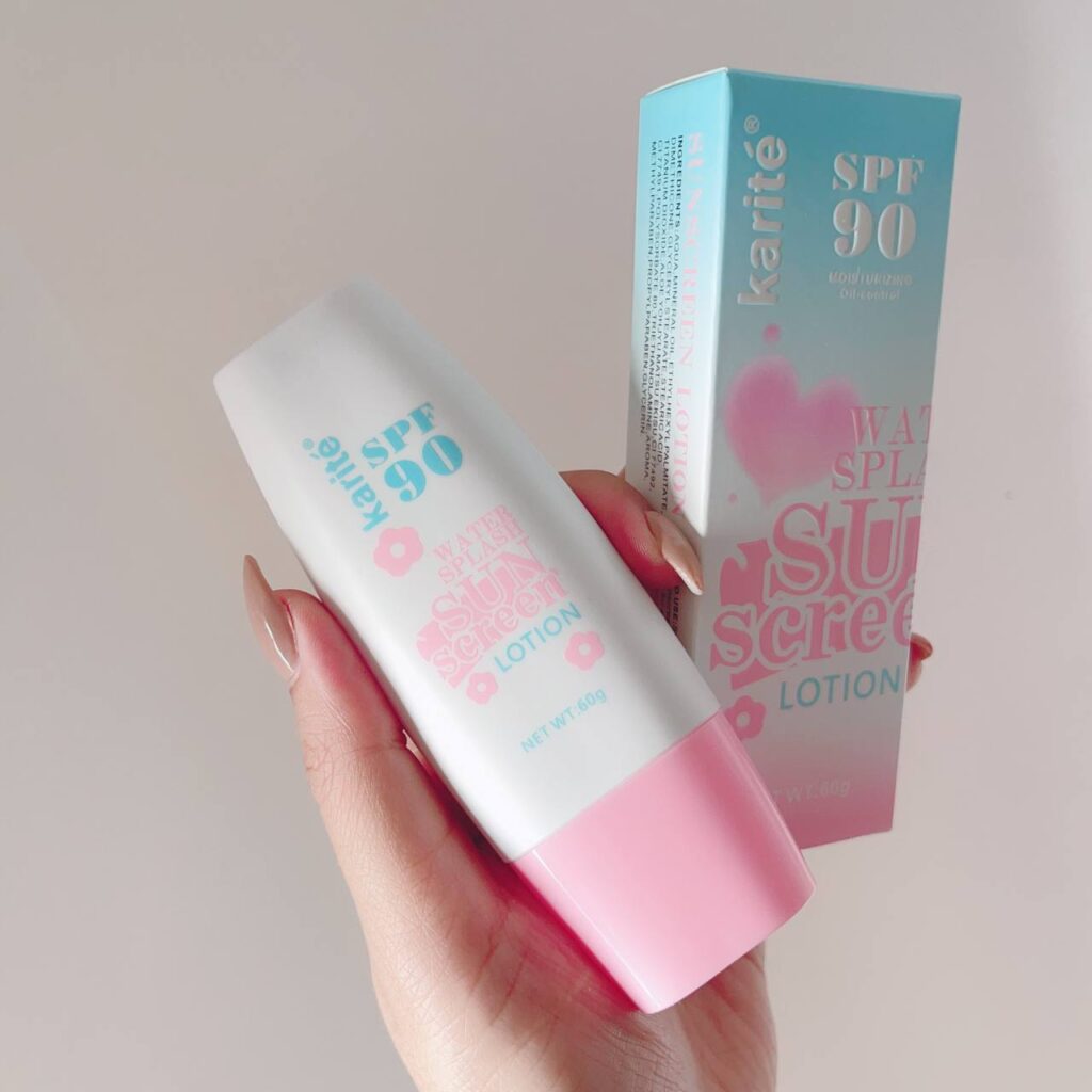 لوسیون ضدآفتاب رنگی spf 90 کاریته ضد آفتاب سبک طبیعی